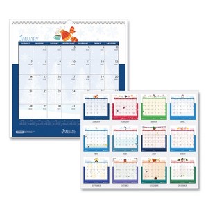 House of Doolittle Recycled Seasonal Wall Calendar 12-Month January 2026 to December 2026 Illustrated Seasons Artwork 12 x 12 - 1 of 4