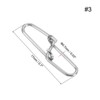 Unique Bargains Stainless Steel Quick Lock Design Fishing Swivels and Snaps 100 Pcs - 2 of 4