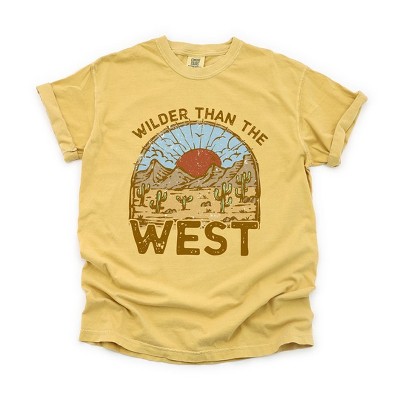 Simply Sage Market Women's Wilder Than The West Short Sleeve Garment Dyed Tee