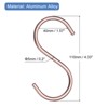 Unique Bargains Aluminum Alloy S-shaped Hanger Hooks - 2 of 4