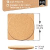 Itopfox Cork Trivet Set of 4, Heat Resistant Coasters for Hot Dishes, Pots and Pans, Durable Cork Placemats and Hot Pads for Kitchen and Dining - 3 of 4