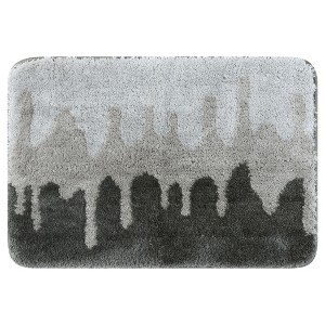 Unique Bargains Bathroom Extra Soft Absorbent Non-Slip Plush Shaggy Bath Mat - 1 of 4