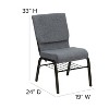 Emma and Oliver 18.5"W Church/Reception Guest Chair with Book Rack - 4 of 4