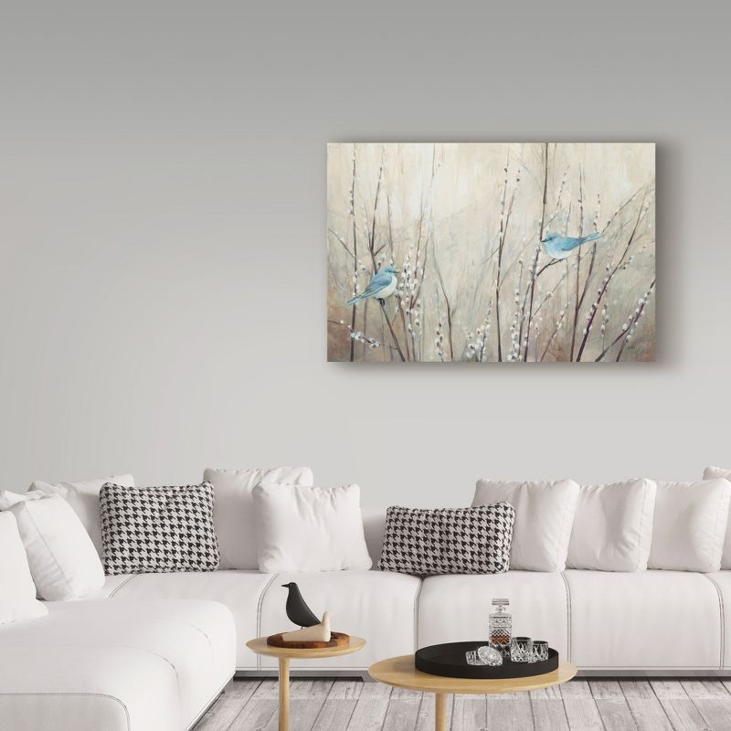 Trademark Fine Art -Julia Purinton 'Pretty Blue Birds' Canvas Art, 3 of 4