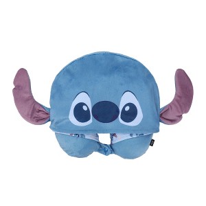 Disney's Stitch Hooded Neck Pillow With 3D Features - 1 of 4