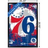 Trends International NBA Philadelphia 76ers - Maximalist Logo 23 Framed Wall Poster Prints - 3 of 4