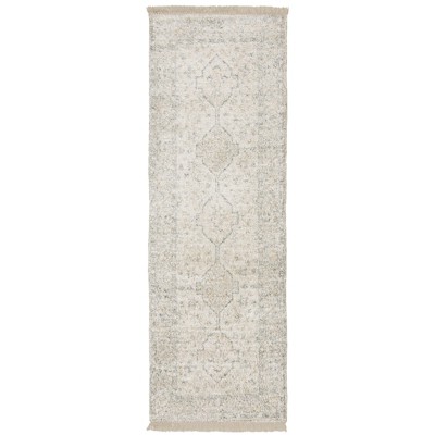 Oriental Weavers Malabar 45304 Beige/ Charcoal Indoor Area Rug - 2'6" x 8'