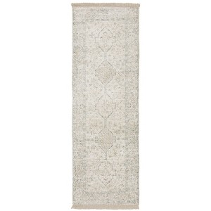Oriental Weavers Malabar 45304 Beige/ Charcoal Indoor Area Rug - 2'6" x 8' - 1 of 4
