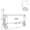 Grungis Extended Heavy-Duty Wagon Cart,Foldable Shopping Cart with 7" All-Terrain Wheels & Ultra-Stable Frame,Utility Cart for Camping,Shopping - 3 of 4
