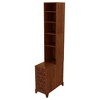 Modern End Table with Drawers, Corner Sofa Side Table with Open Shelves, Bedroom Nightstand for Small Spaces, Side Table for Living Room - 4 of 4