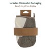 Evideco French Home Goods Cream/Taupe Body Scrubber Glove - Natural Ramie and Bamboo - 2 of 4