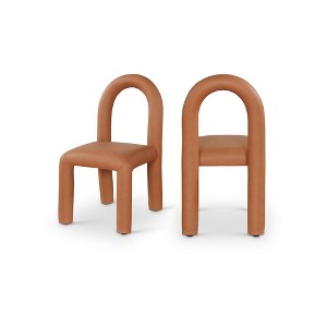 Meridian Furniture,Amari Vegan Leather Dining Chair, Set of 2 - 1 of 4