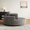 55 inch Beige Corduroy Foam Single Swivel Chair for Living Room and Bedroom - 2 of 4
