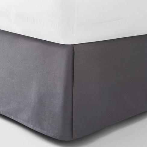 Twin Bedskirt Dark Gray Room, White Twin Size Bed Skirt