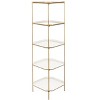 Sylvie 5 Tier Etagere - ETG3203 - White/Brass - Safavieh - 3 of 4