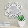 Howard Elliott 19.75"x19.75" Eduina Round Symmetrical Cut Pattern Wall Mirror - 2 of 4