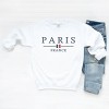 Simply Sage Market Embroidered Paris France Flag Sweatshirt - 3 of 4