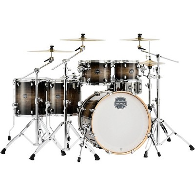 Mapex Armory Series Exotic Studioease 6-Piece Shell Pack with Deep Toms and 22 in. Bass Drum Black Dawn