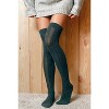 5 Pairs Over-the-Knee Thigh-High Cotton Socks for Women – Warm Boot Leg Warmers, Soft & Stretchy Knit Stockings - 3 of 3