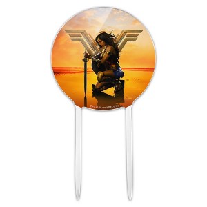 Wonder Woman Movie Poster Acrylic Cake Topper - 1 of 4