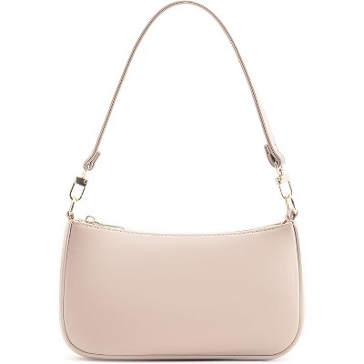 Paaaawaters Shoulder Bag for Women Retro Vegan Leather Classic Tote HandBags Purses with Zipper Closure