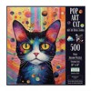 Sunsout Pop Art Cat 500 pc   Jigsaw Puzzle 27057 - image 3 of 4