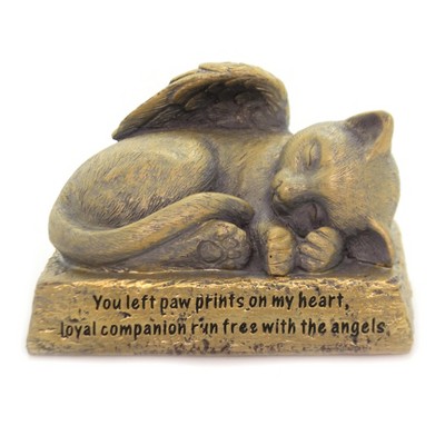 4.0 Inch Cat With Wings Statue Bereavement Garden Statues