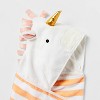 25"x50" Unicorn Kids' Hooded Towel - Pillowfort™: Cotton Velour, Lightweight, Machine Washable, OEKO-TEX Certified - image 3 of 4