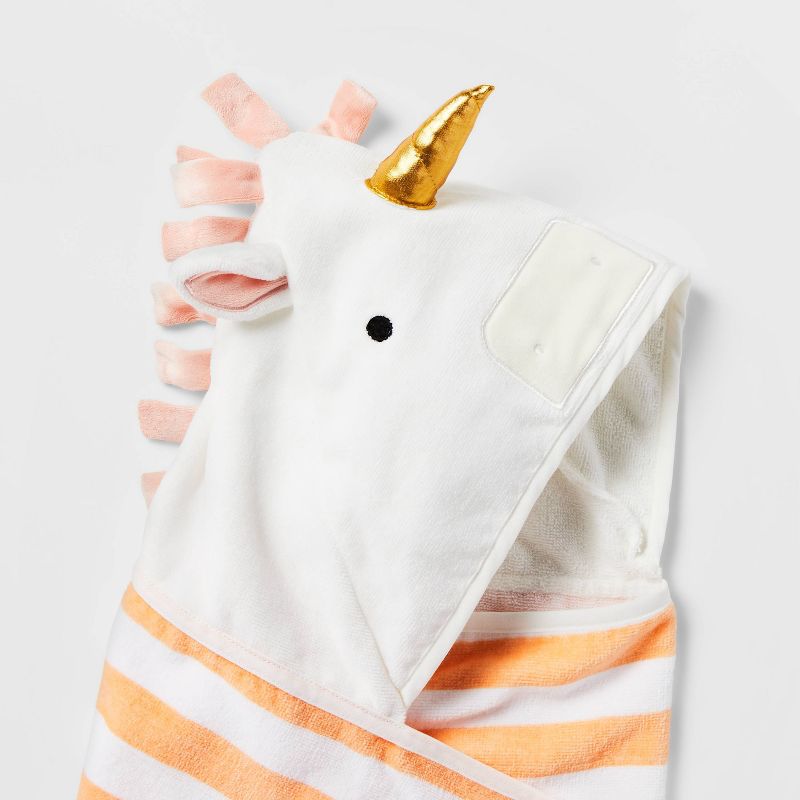 25&#34;x50&#34; Unicorn Kids&#39; Hooded Towel - Pillowfort&#8482;, 4 of 8