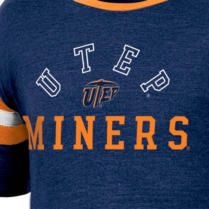 NCAA UTEP Miners Girls&#39; Short Sleeve Striped Shirt, 3 of 4
