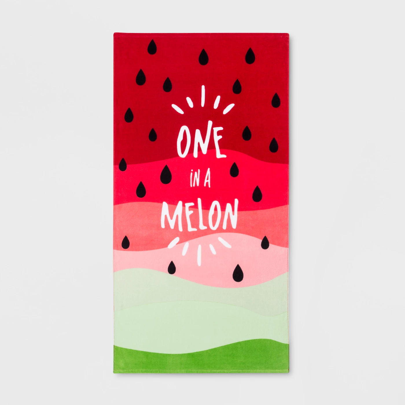 One in a Melon Beach Towel Red/Green - Sun Squadâ¢ - image 1 of 2