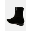 Hakra Flared Heel Suede Boots Women - 3 of 4