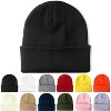 ZUPPAD Beanie for Men Women Unisex Knit Cuffed Plain Winter Beanies Hats Skull Cap Hats 1 Pack - 2 of 4