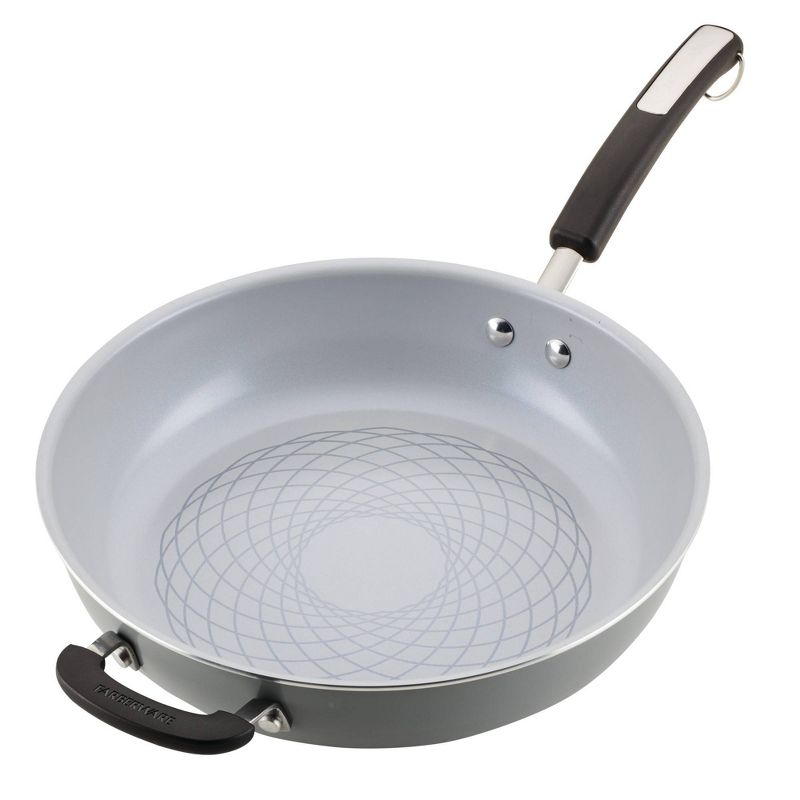 Farberware Eco Advantage 12.5" Nonstick Ceramic Deep Frying Pan with Helper Handle, 2 of 10