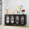 LunaLulinlk Modern Accent Sideboard Cabinet with Acrylic Doors, Freestanding Storage Cupboard Console Table for Kitchen - 2 of 4