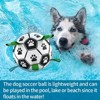 Soccer Design Pet Toy With Straps For Dogs To Chew On. Used For Training, Playing, Teeth Cleaning, And Interactive Retrieval. Suitable for Dogs - 3 of 4