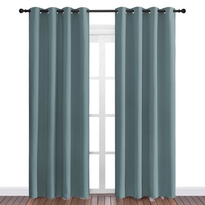 NICETOWN Grommet Top Blackout Curtains Thermal Insulated Noise Reducing Window Drapes 2 Panels for Bedroom Living Room Kitchen Office
