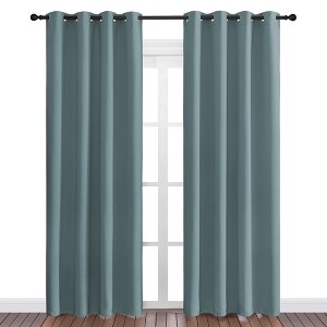 NICETOWN Grommet Top Blackout Curtains, Thermal Insulated Noise Reducing Window Drapes (Set of 2) - 1 of 4
