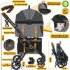 Itopfox Double Pet Stroller with Detachable Carriers, Portable Dog Crate & TSA-Approved Cat Carrier Foldable Jogger Stroller for Cats or Small/Medium - 4 of 4