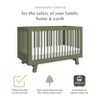 Babyletto Hudson 3-in-1 Convertible Crib with Toddler Rail - Olive - 2 of 4