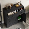 Storage Cabinet with 2 Doors and 4 Drawers, Kitchen Pantry, Floor Cupboard - 4 of 4