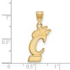 Black Bow Jewelry 14k Yellow Gold Cincinnati Bearcats NCAA Large Pendant - 2 of 3
