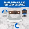 Condor Tool & Knife Ulu Knife - 1075 High Carbon Steel Blade Salad Chopper Tool with Walnut Handle - Ideal for Kitchen, Camping, and Survival Tasks - 4 of 4