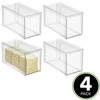 mDesign Plastic Stackable Bathroom Storage Organizer with Drawer - 2 of 4