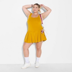 Women's Game Day Lace Drop Waist Mini Skater Dress - Wild Fable™ - 1 of 3