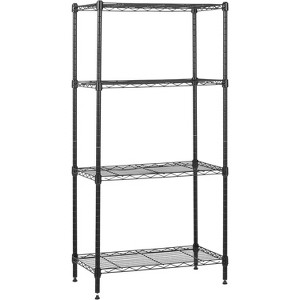 4-Shelf Steel Wire Storage Rack, Adjustable, Sturdy, Easy Assembly, 13.4 D x 23.2 W x 48 H in - 1 of 4