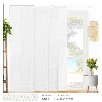 86"x96" Chicology Light Filtering Panel Track Woven Blind