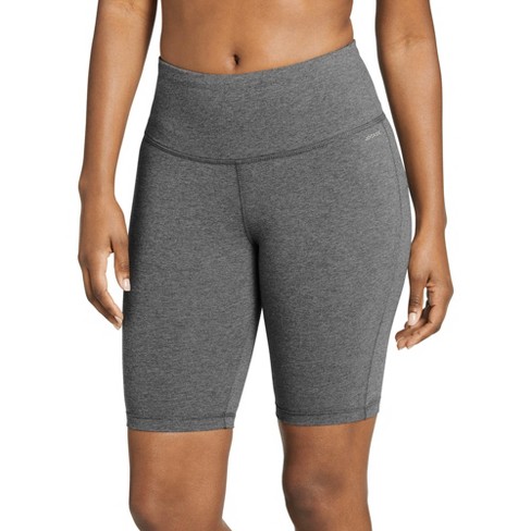 Jockey Women's Cotton Stretch Judo Legging XL Charcoal Grey Heather