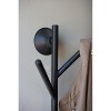 Wall-Mounted Iron Coat Rack – 28" Tall Peg Hanger for Entryway by Kalalou - 4 of 4
