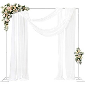GustoWave 8.2FTx8.2FT Wedding Arch Backdrop Stand Square, Metal Rectangular Arch Frame Balloon Arch Stand - 1 of 4